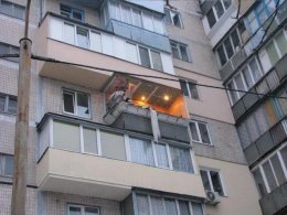 В киевской многоэтажке прогремел взрыв (ФОТО)