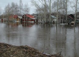 Оттепель в Закарпатье привела к затоплению (ФОТО)