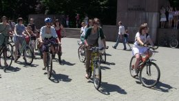 Во Львове прошел городской женский велопарад (ФОТО)