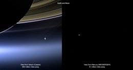 Землю сфотографировали на фоне колец Сатурна (ФОТО)