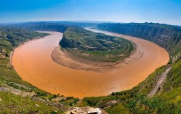 Зрелищные сбросы воды из водохранилища на реке Хуанхэ (ФОТО+ВИДЕО)