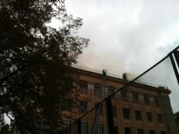 В Киеве горит Национальный медицинский университет им. Богомольца