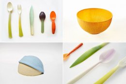 Дизайнерская посуда из биоразлагаемого пластика (ФОТО)