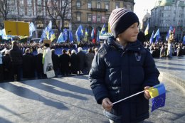Львовские студенты выступили в поддержку евроинтеграции (ВИДЕО)