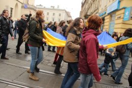 Студенты присоединились к Евромайдану