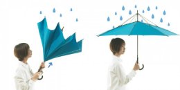 Японцы изобрели зонт, который перевернут вверх ногами (ФОТО+ВИДЕО)