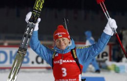 Валя Семеренко выиграла гонку преследования на третьем этапе Кубка мира в Анси (ВИДЕО)