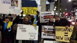 Ринату Ахметову в Лондоне устроили персональный Евромайдан (ФОТО)
