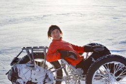 Южный полюс покорился велосипеду (ВИДЕО)
