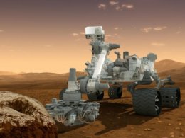 Возле марсохода Curiosity  из ниоткуда "вырос" камень