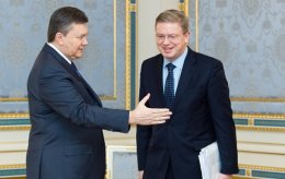 Состоялась встреча Януковича с Еврокомиссаром Фюле
