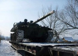 Черниговские танки вернулись в исходную дислокацию (ВИДЕО)