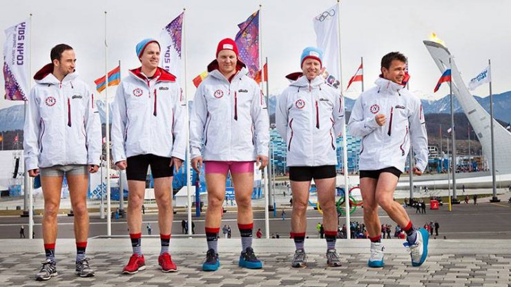 Норвежские олимпийцы разделись в знак протеста (ФОТО)