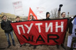 Жители Санкт-Петербурга против войны с Украиной (ВИДЕО)