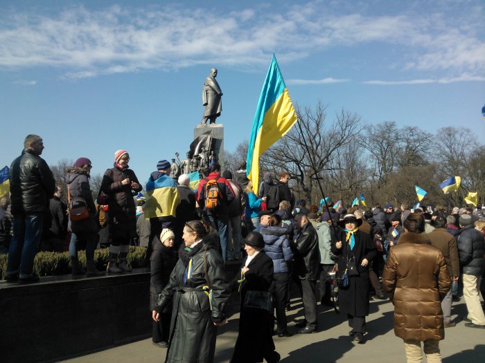 Митинг в поддержку целостности и независимости Украины в Харькове (ФОТО)