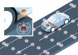За безопасностью движения беспилотных автомобилей будут следить магниты