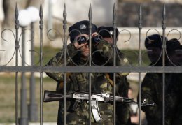 Украинские военные в Бахчисарае в ожидании штурма (ВИДЕО)
