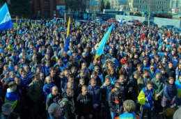 Митинг "Луганск - это Украина" (ВИДЕО)
