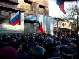 В Харькове произошла потасовка между пророссийскими активистами и «Правым сектором»