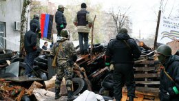 Вооруженные сепаратисты в Славянске инсценировали нападение на один из своих блокпостов