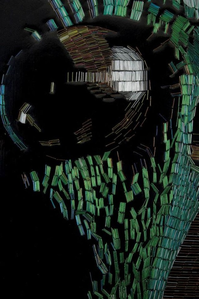 Удивительные картины по мотивам «Звездных Войн» из металлических скоб для степлеров (ФОТО)