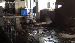 Гипермаркет «Метро» в Донецке после посещения террористов (ВИДЕО)