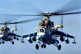 Боевики обстреляли 2 украинских вертолета Ми-24