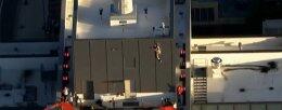 Полет с крыши 45-этажного отеля на новом джетпаке (ВИДЕО)