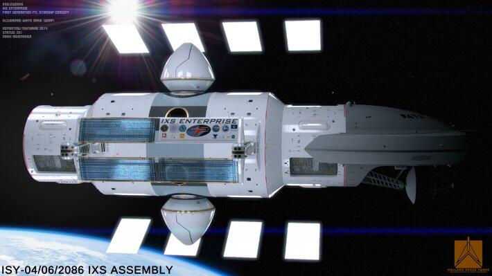 Художник представил корабль с варп-двигателем, который разрабатывается в NASA (ФОТО)