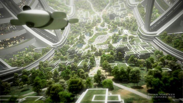 Как может выглядеть космический город (ФОТО)