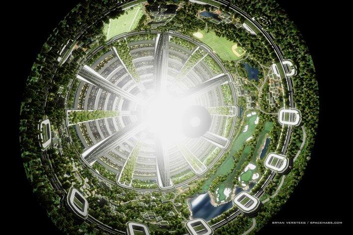 Как может выглядеть космический город (ФОТО)