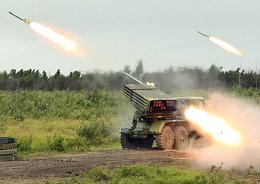 Боевики прорываются из Славянска в Краматорск под огнем артиллерии