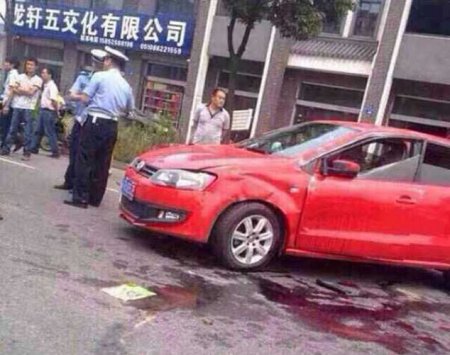 Страшной трагедией закончилось желание китаянки охладиться за рулем (ФОТО)