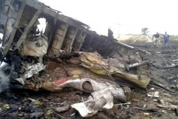 На месте падения Боинга в Донецкой области обнаружено 121 тело