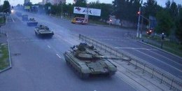 Колонна российской военной техники вторглась на Луганщину (ВИДЕО)