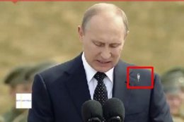 Путина обгадила птичка во время его выступления (ВИДЕО)