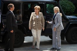 Ангела Меркель прибыла в Украину (ФОТО)