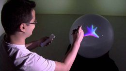 Создано устройство, которое показывает полноценное 3D-изображение в сфере (ВИДЕО)