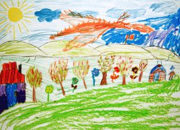 Три тысячи рисунков передали дети Киевщины в зону боевых действий