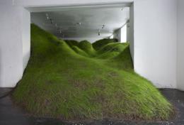 В галерее No Place в Осло появился необычный экспонат – холм с настоящей травой (ФОТО)