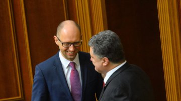 Порошенко и Яценюк по-разному видят урегулирование конфликта на Донбассе