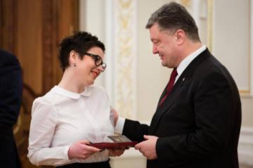 Автор гимна Евромайдана получила награду от Президента Украины (ВИДЕО)