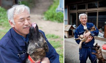 "Защитник Фукусимы" ухаживает за брошенными животными (ФОТО)