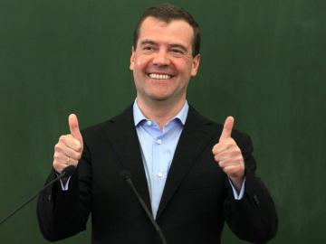 Медведев поблагодарил Минфин РФ за аннексию Крыма