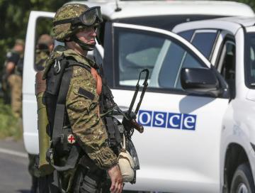 На место гибели мирного жителя в Донецке прибыла миссия ОБСЕ