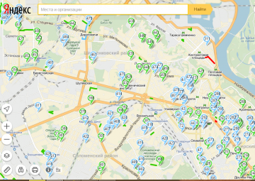 На Yandex.maps появилась карта ремонта дорог и дворов Киева