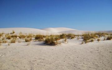 Белое солнце уникальной пустыни Уайт-Сандс (ФОТО)