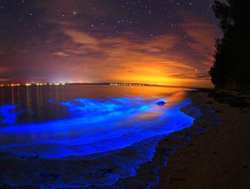 Загадка неонового озера в Австралии