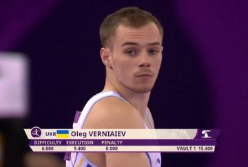 Украинец становится победителем в опорном прыжке на Европейских играх