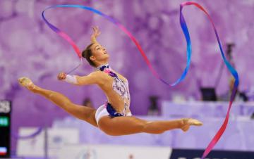 Украинка заняла второе место в соревнованиях по художественной гимнастике